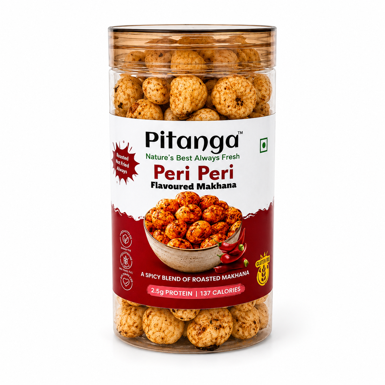 Pitanga Peri Peri Flavoured Makhana jar
