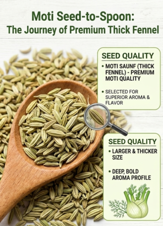 moti saunf feenel seeds journey