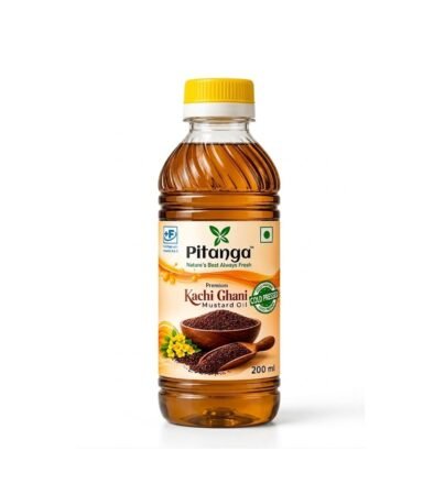 mustard oil kachi ghani 200ml pitanga foods